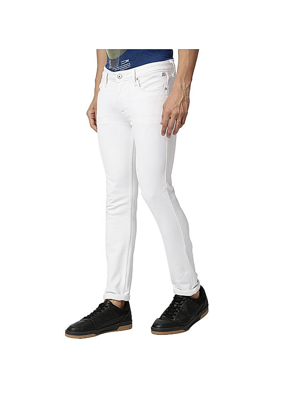 Killer White Solid Slim Fit Jeans