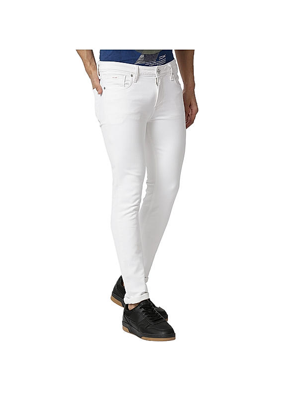 Killer White Solid Slim Fit Jeans