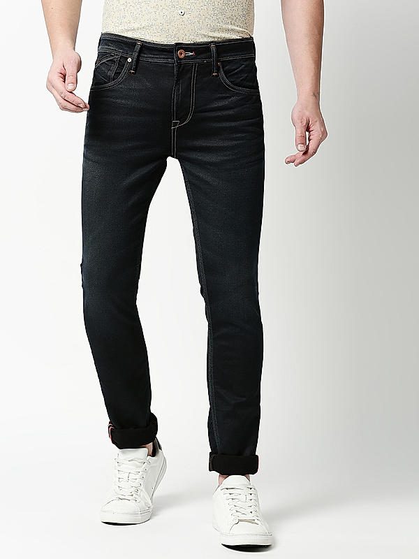Killer Blue Solid Ankle Fit Jeans
