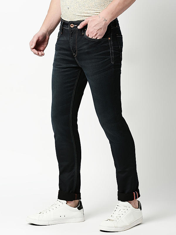 Killer Blue Solid Ankle Fit Jeans
