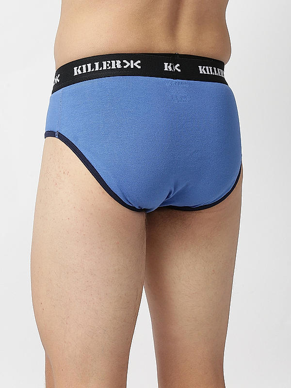 Killer Multi -Colour Solid Pack of 2 Briefs