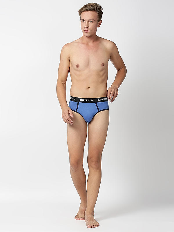 Killer Multi -Colour Solid Pack of 2 Briefs