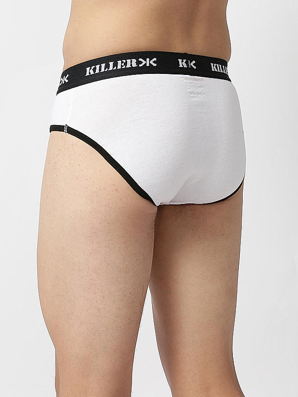 Killer Multi -Colour Solid Pack of 2 Briefs