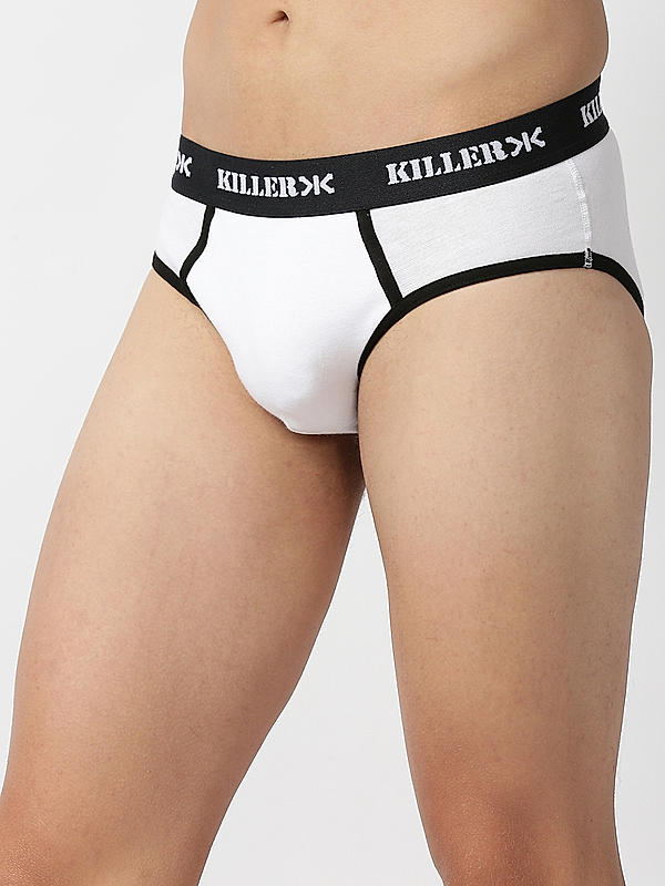 Killer Multi -Colour Solid Pack of 2 Briefs