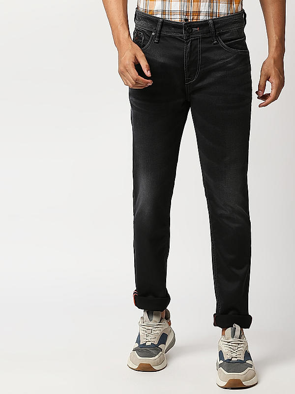 Killer Men's Mid Grey Slim Fit Solid Jeans