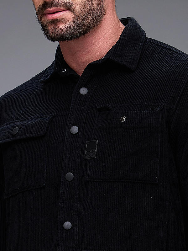 Killer Men Black Slim Fit Solid Shirts