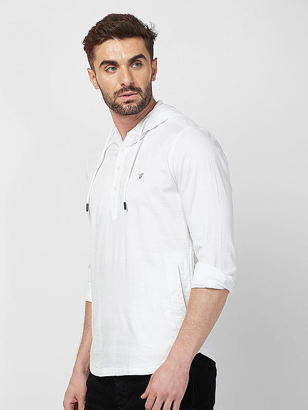 Killer Men White Slim Fit Solid Shirts