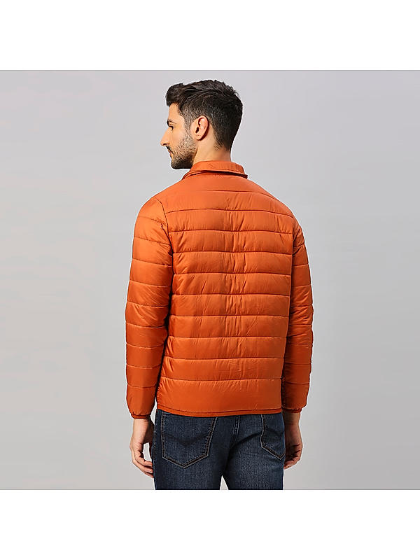 Killer Men Orange Regular Fit Solid Jackets