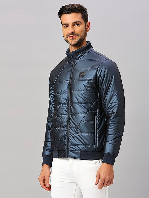 Killer Men Navy Regular Fit Solid Jackets