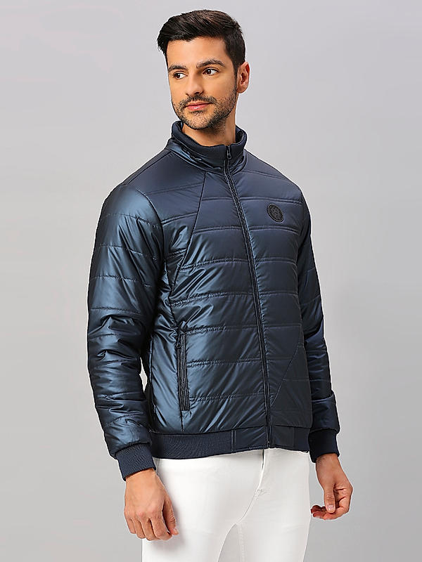 Killer Men Navy Regular Fit Solid Jackets