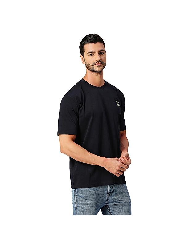 Killer Men Navy Slim Fit Solid T-Shirts