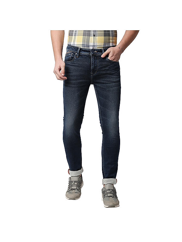 KILLER MEN'S FASHION  SKINY FIT COTTON BLENDED INDIGO JEANS