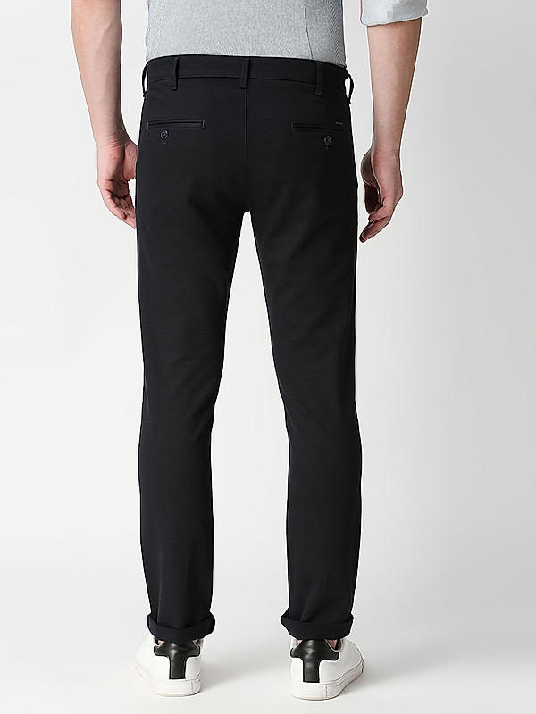 Killer Navy Solid Slim Fit Trousers