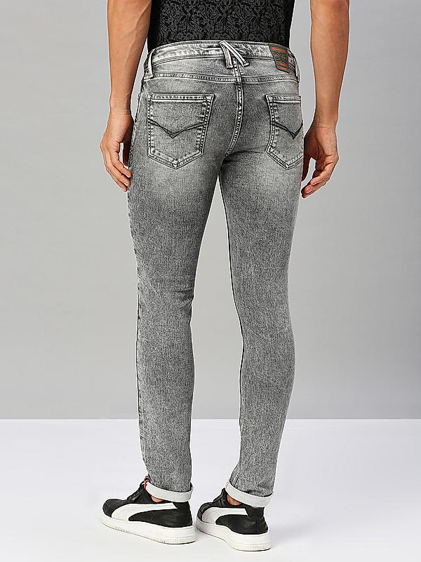 Killer Men Slim Fit Solid Grey Jeans