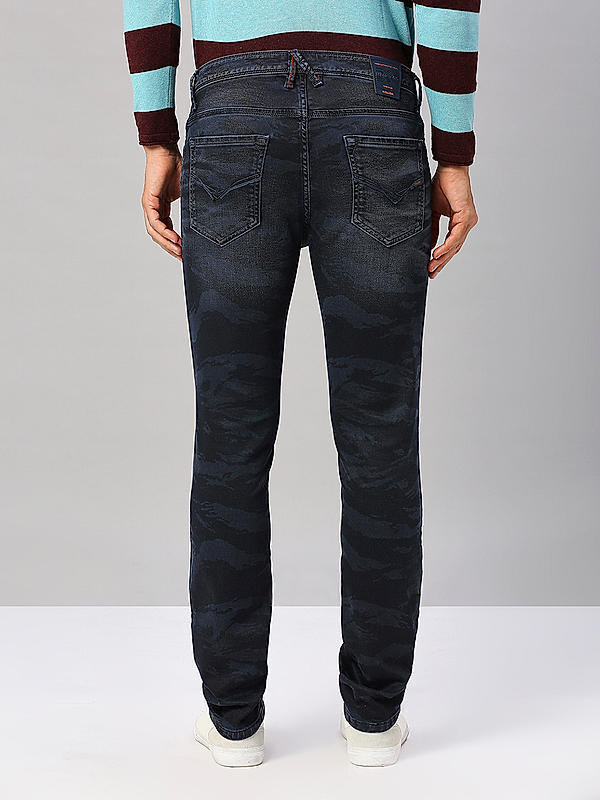 Killer Men Slim Fit Solid Blue Jeans