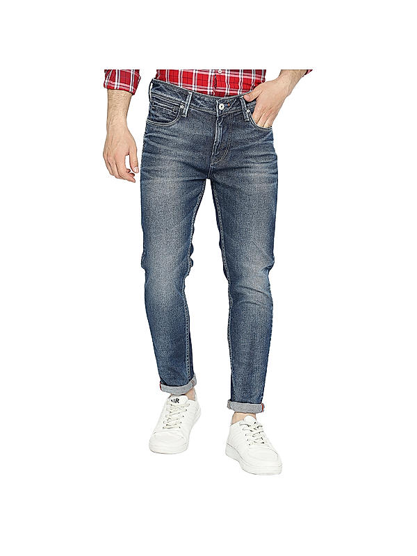 KILLER Men Blue Ankle Fit Solid Jeans