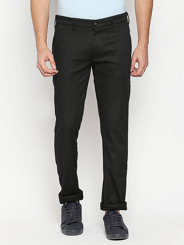 Killer Men Coffee Solid Slim Fit Trousers