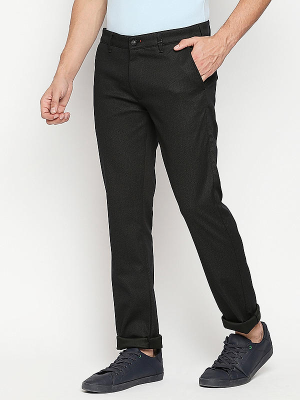 Killer Men Coffee Solid Slim Fit Trousers