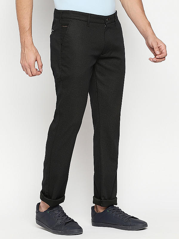 Killer Men Coffee Solid Slim Fit Trousers