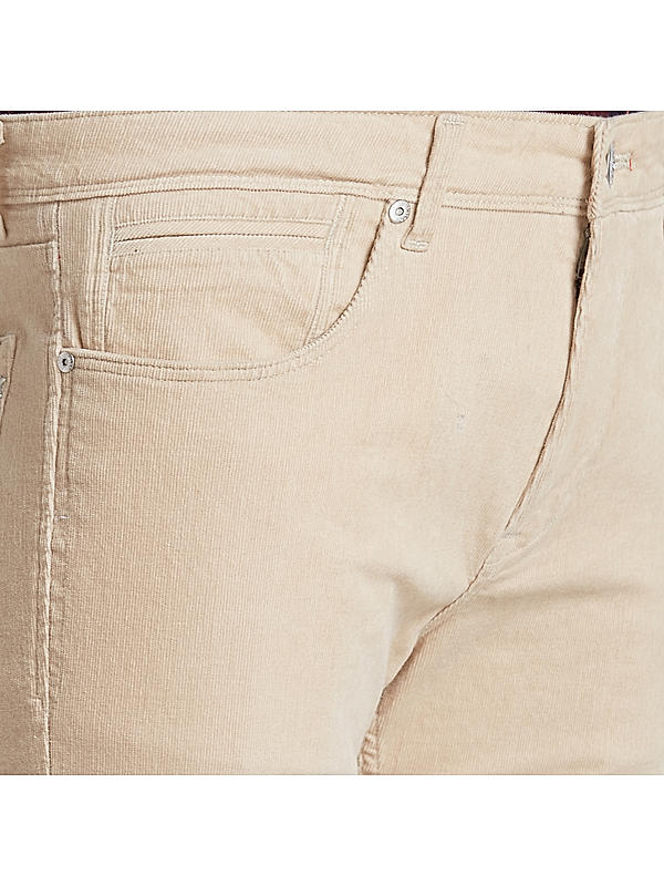 Killer Men Cream Solid Slim Fit Pants