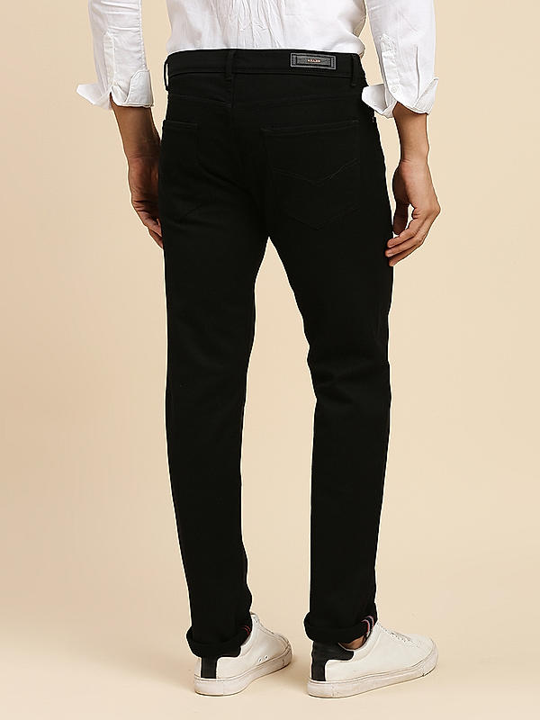 Killer Men Black Solid Slim Fit Pants