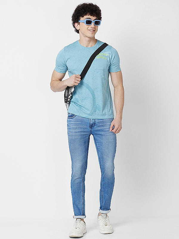 Killer Men Blue Solid Skiny Fit Jeans