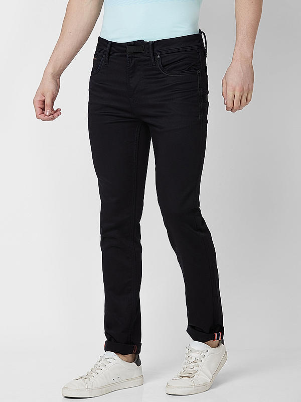 Killer Men Black Solid Skiny Fit Jeans