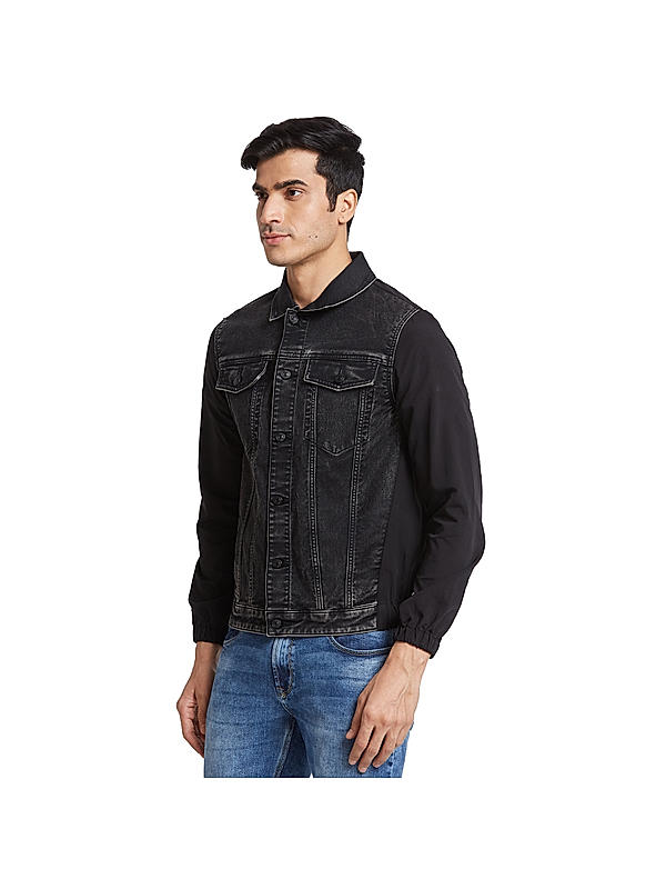 Killer Men Charcoal Regular Fit Solid Jackets