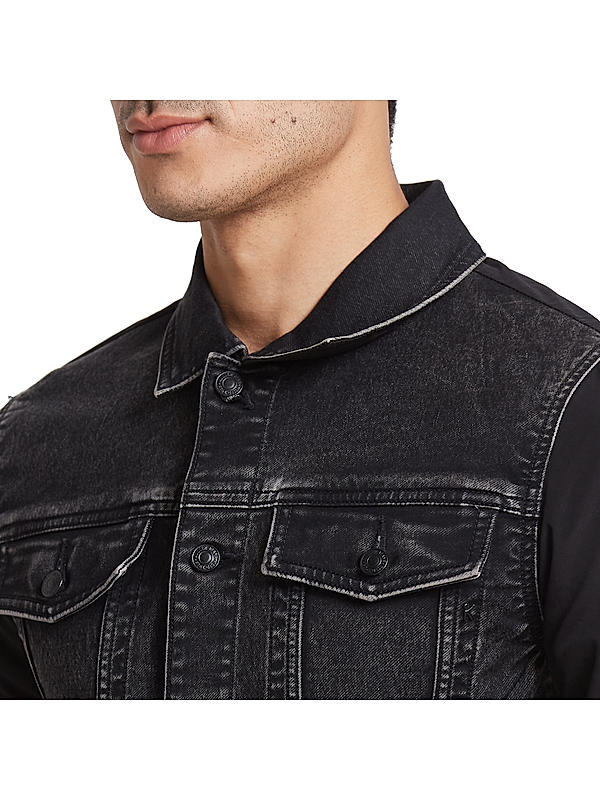 Killer Men Charcoal Regular Fit Solid Jackets