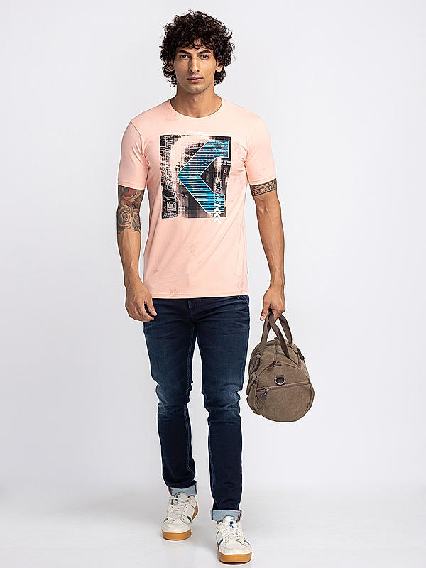 Killer Men Coral Regular Fit Printed T-Shirts