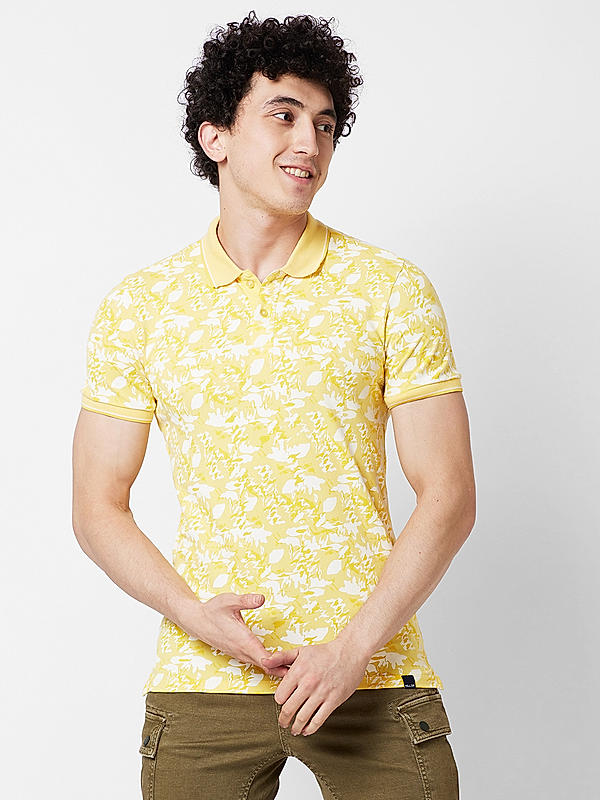 Killer Men Lemon Regular Fit Printed T-Shirts