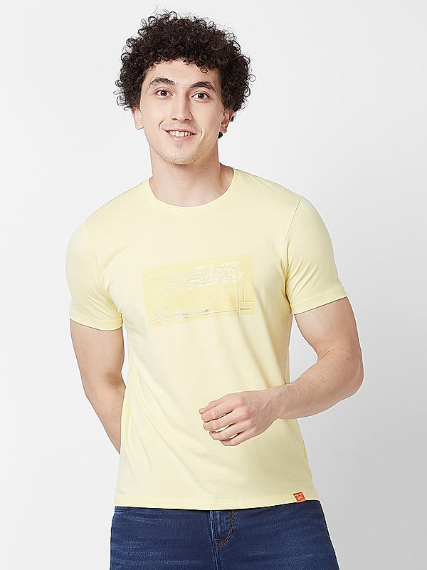 Killer Men Lemon Regular Fit Printed T-Shirts