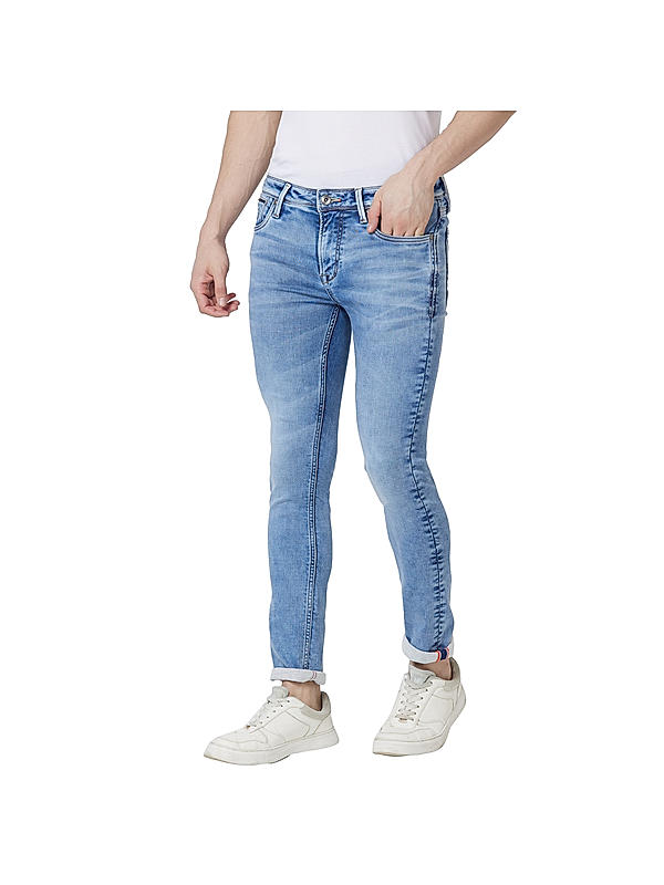 Killer Light Blue Solid Slim Fit Jeans
