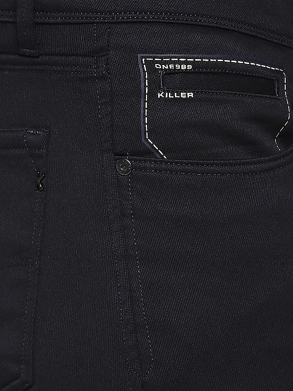 Killer Navy Slim Fit Solid Pants