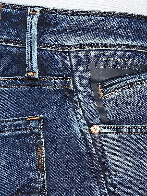 Killer Blue Solid Slim Fit Jeans