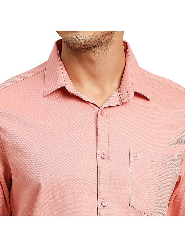 Killer Pink Solid Spread Collar Casual Shirts