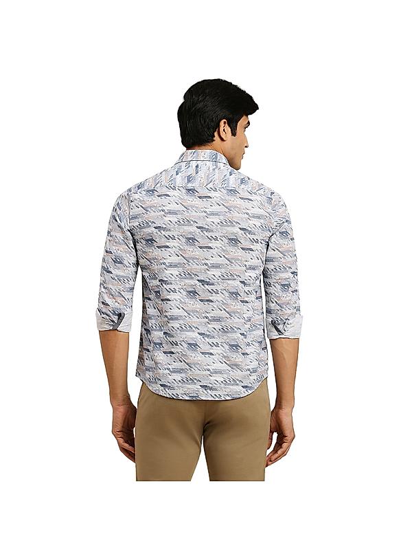 Killer Navy Abstract Spread Collar Casual Shirts