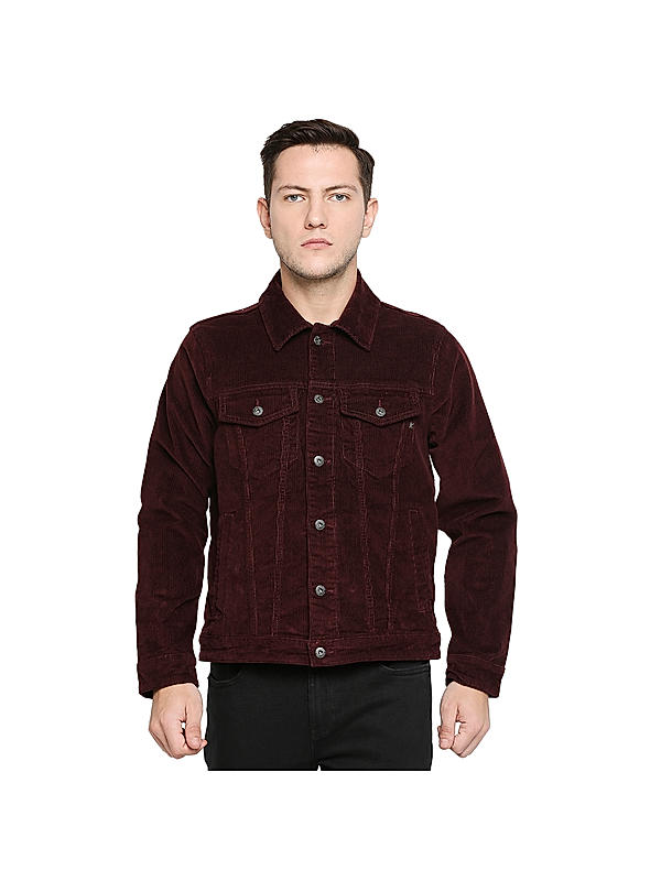 Killer Men's Maroon Lean Fit Jackets