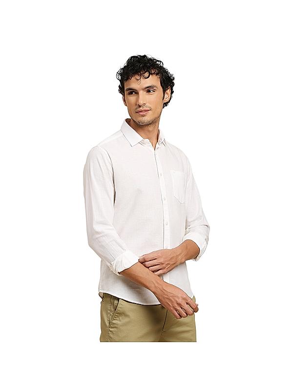 KILLER Men White Solid Shirts