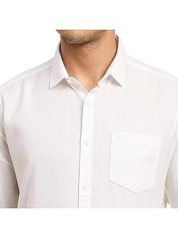 KILLER Men White Solid Shirts