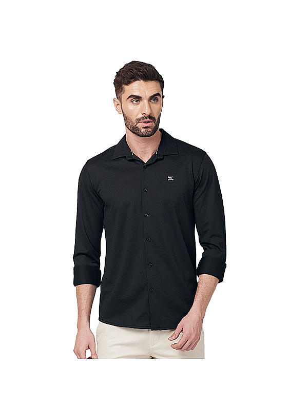 KILLER Men Black Solid Shirts