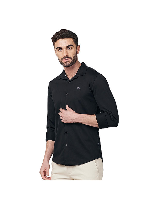 KILLER Men Black Solid Shirts