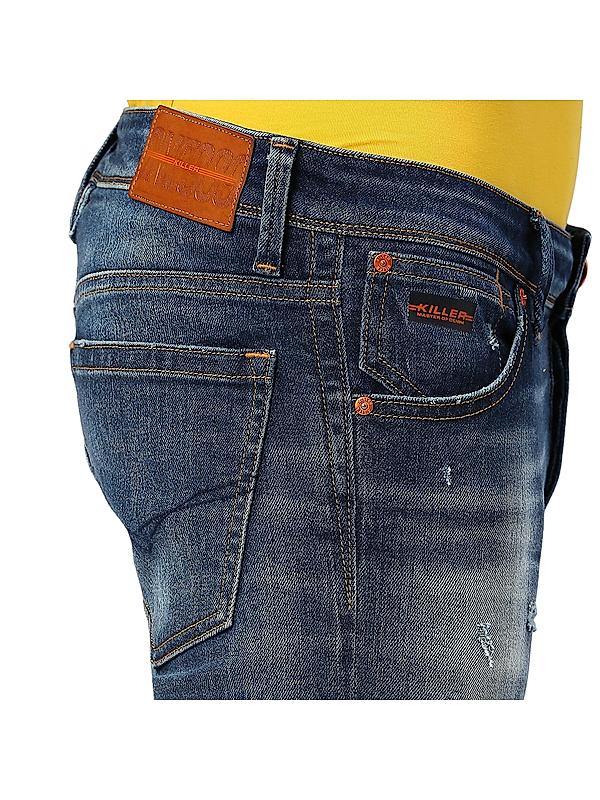 KILLER Men Blue Solid Jeans