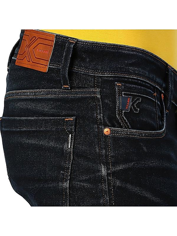 KILLER Men Dark Blue Solid Jeans