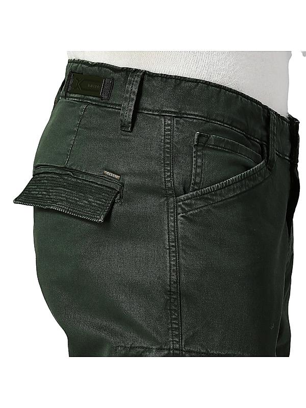 KILLER Men Dark Green Solid Cargo