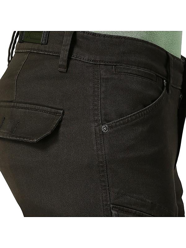 KILLER Men Dark Green Solid Cargo