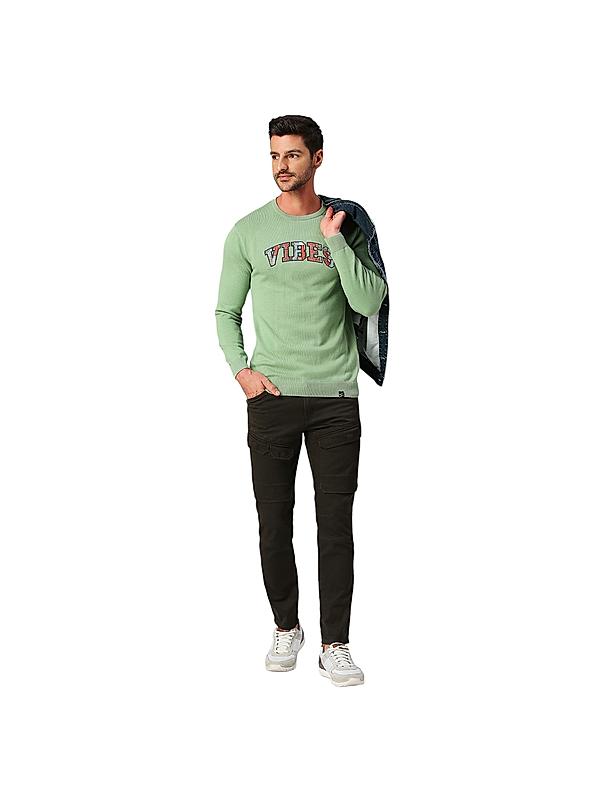 KILLER Men Dark Green Solid Cargo