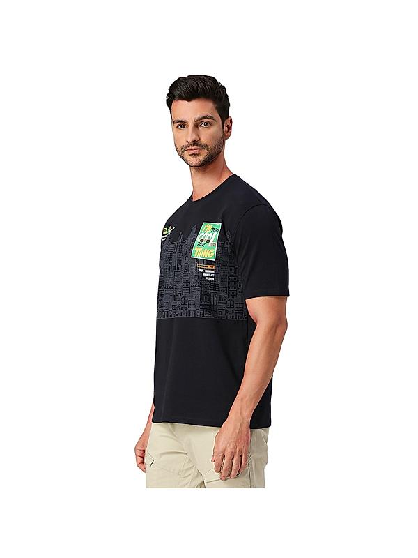 KILLER Men Navy Printed T-Shirts