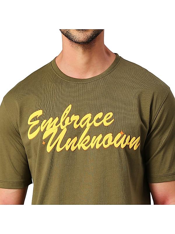 KILLER Men Dark Green Printed T-Shirts