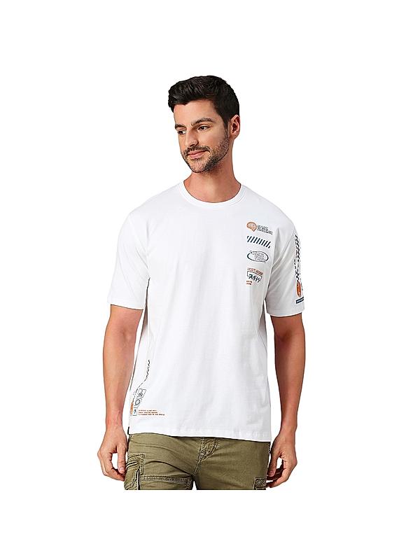 KILLER Men White Printed T-Shirts